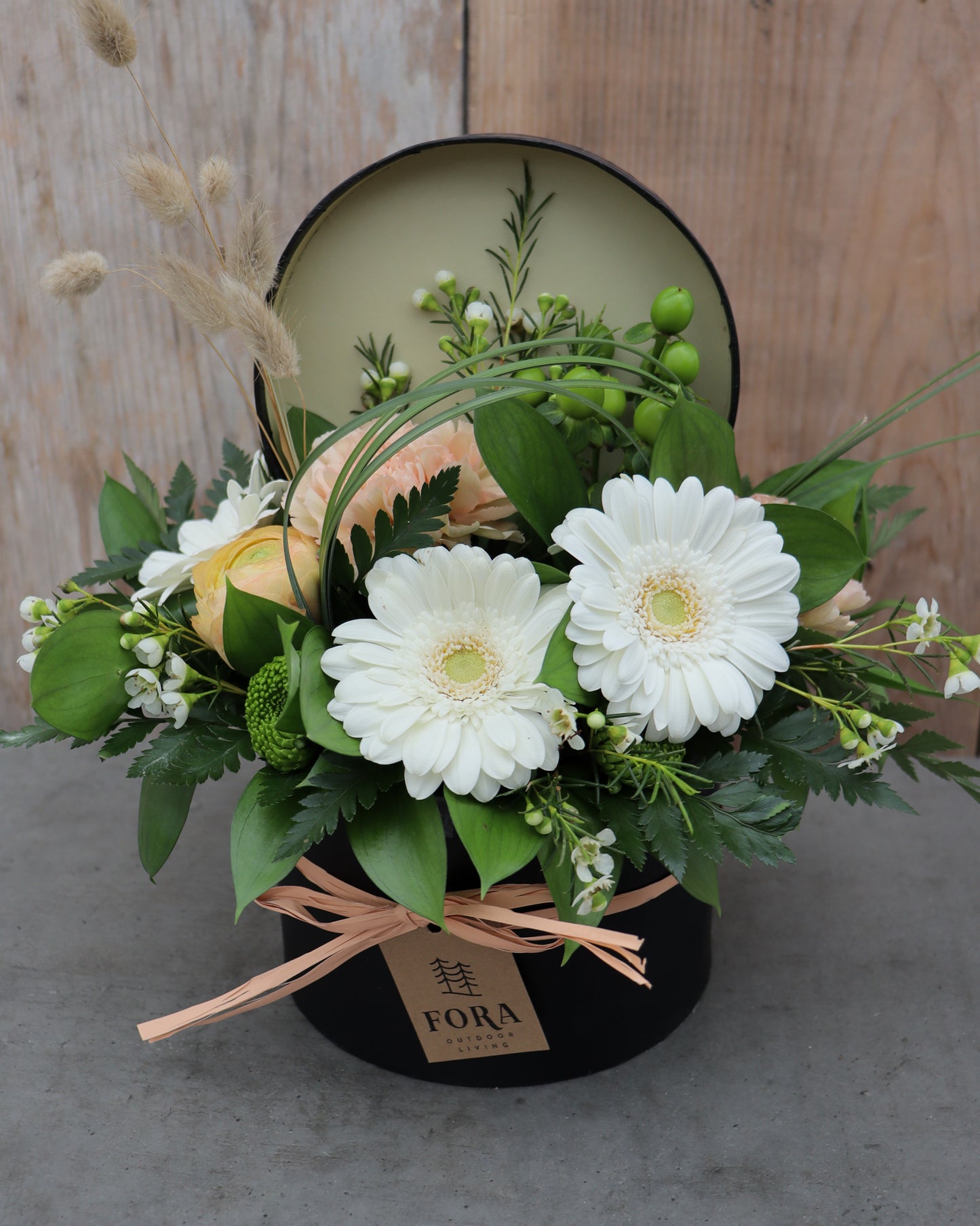 "The Best Day" Hat-Box Arrangement