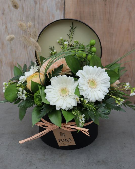 "The Best Day" Hat-Box Arrangement