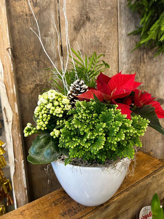 'Happy Holidays' Planter